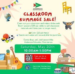 AEF Classroom Rummage Sale